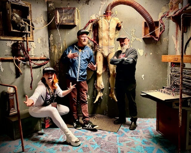 Michael Chaille with Holly and Dustin at Dark Corner Haunted House, Reno, NV